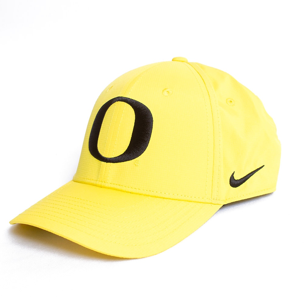 Classic Oregon O, Nike, Yellow, Curved Bill, Polyester Blend, Accessories, Unisex, Structured, Adjustable, Hat, 867079